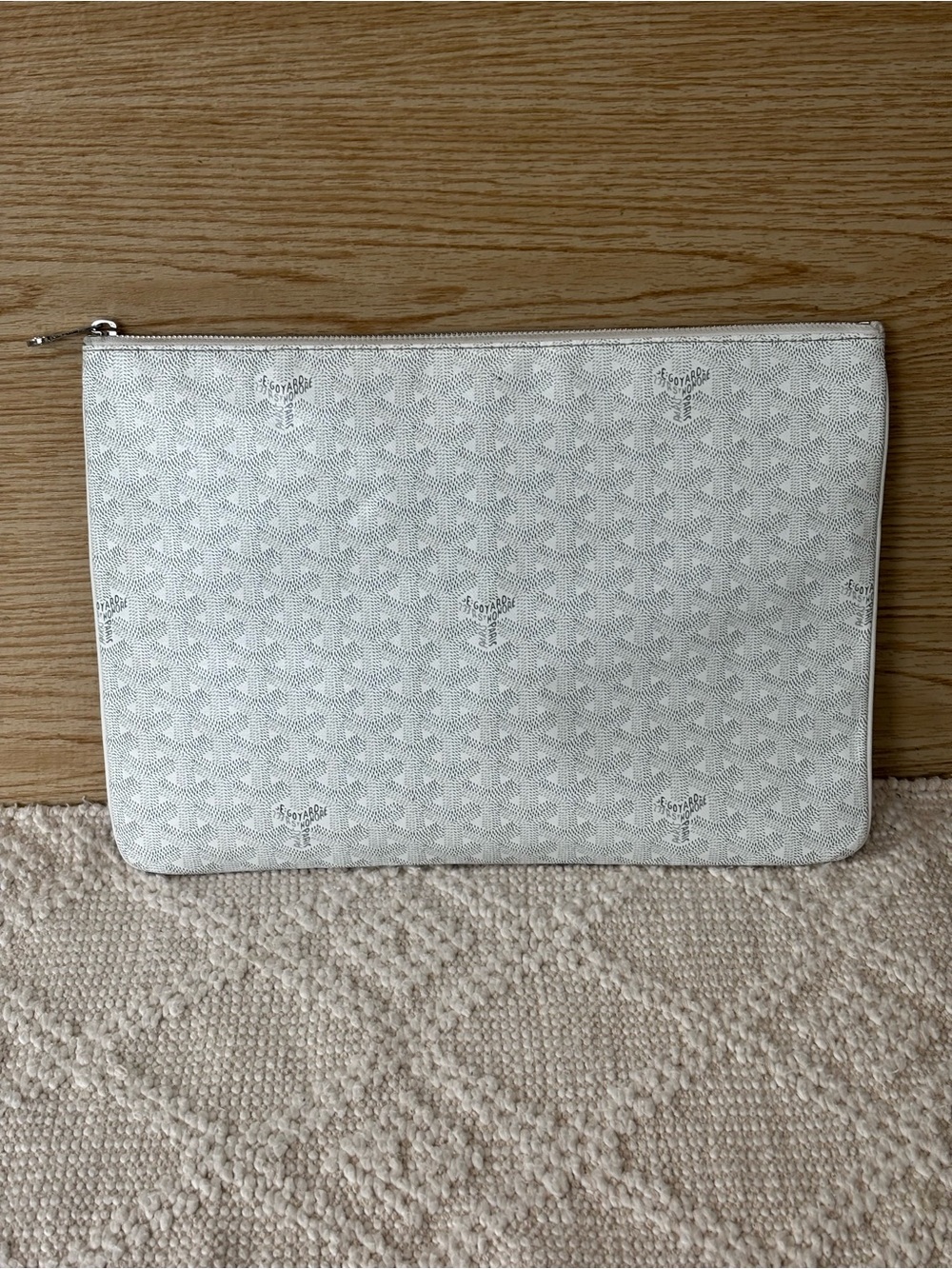 Goyard senat leather clutch